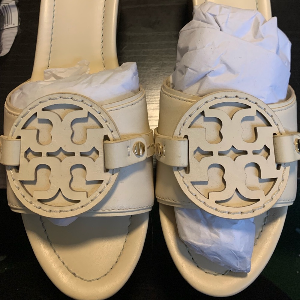 Tory Burch Madalena 70MM Wedge Slide Vegan Leather